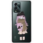 Прозрачный чехол BoxFace ZTE Blade V40 Pro Winter Morning Girl