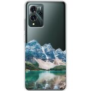 Прозрачный чехол BoxFace ZTE Blade V40 Pro Blue Mountain