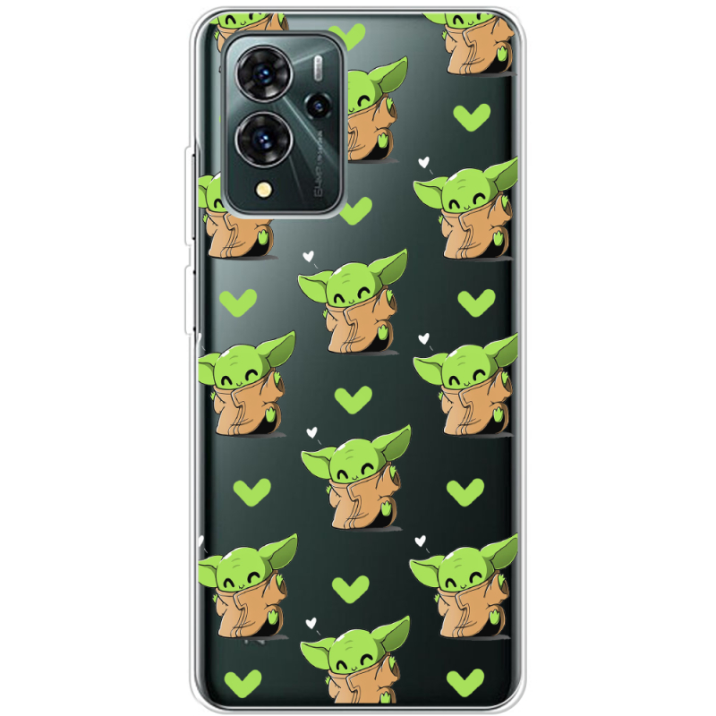 Прозрачный чехол BoxFace ZTE Blade V40 Pro Pattern Baby Yoda