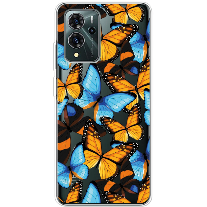 Прозрачный чехол BoxFace ZTE Blade V40 Pro Butterfly Morpho