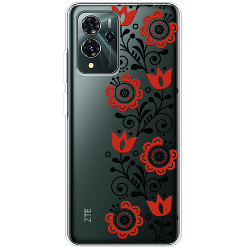 Прозрачный чехол BoxFace ZTE Blade V40 Pro Ethno Ornament