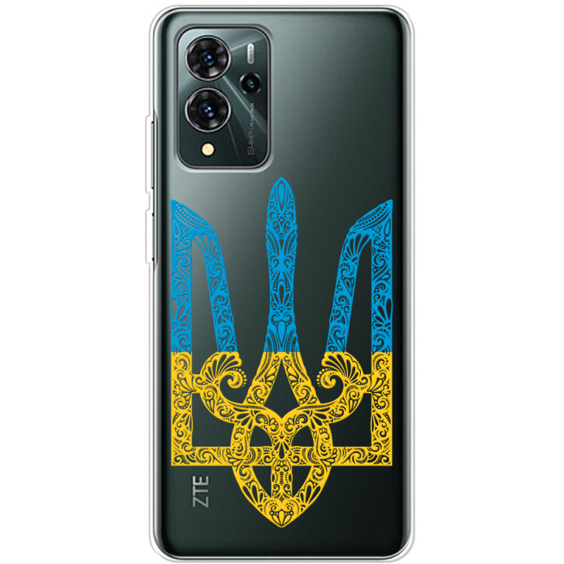 Прозрачный чехол BoxFace ZTE Blade V40 Pro Gold Trident