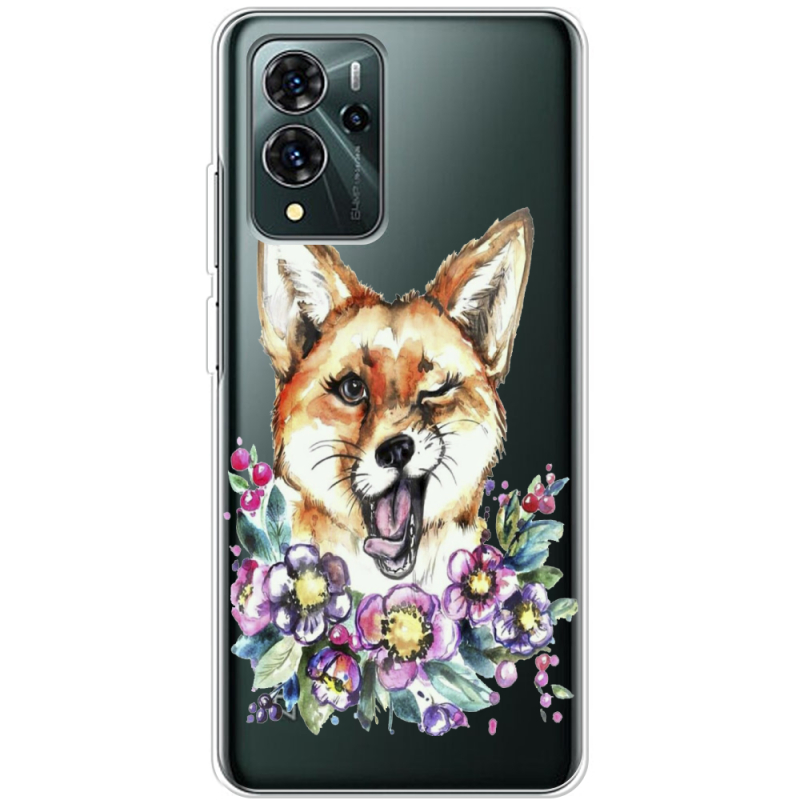 Прозрачный чехол BoxFace ZTE Blade V40 Pro Winking Fox