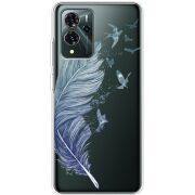 Прозрачный чехол BoxFace ZTE Blade V40 Pro Feather