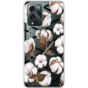 Прозрачный чехол BoxFace ZTE Blade V40 Pro Cotton flowers