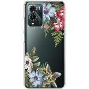 Прозрачный чехол BoxFace ZTE Blade V40 Pro Floral