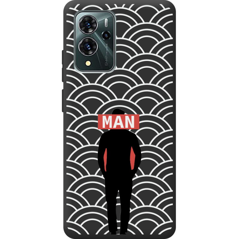 Черный чехол BoxFace ZTE Blade V40 Pro Man Pattern
