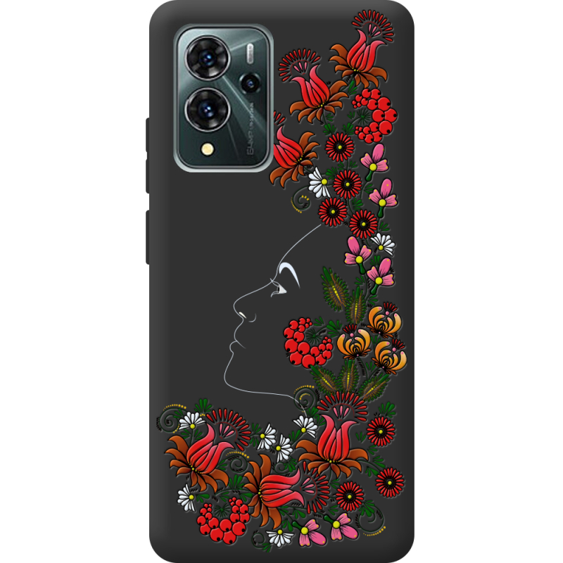 Черный чехол BoxFace ZTE Blade V40 Pro 3D Ukrainian Muse