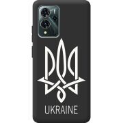 Черный чехол BoxFace ZTE Blade V40 Pro Тризуб монограмма ukraine