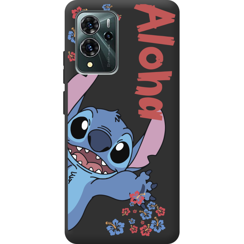 Черный чехол BoxFace ZTE Blade V40 Pro Гавайський гість Stich