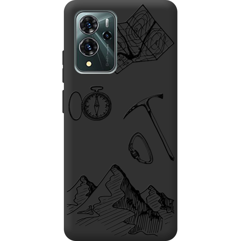 Черный чехол BoxFace ZTE Blade V40 Pro Mountains