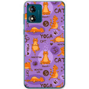 Чехол BoxFace Motorola E13 Yoga Cat