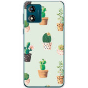 Чехол BoxFace Motorola E13 L-green Cacti