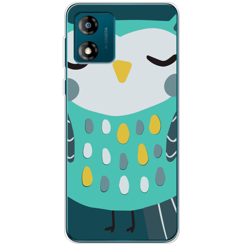 Чехол BoxFace Motorola E13 Green Owl