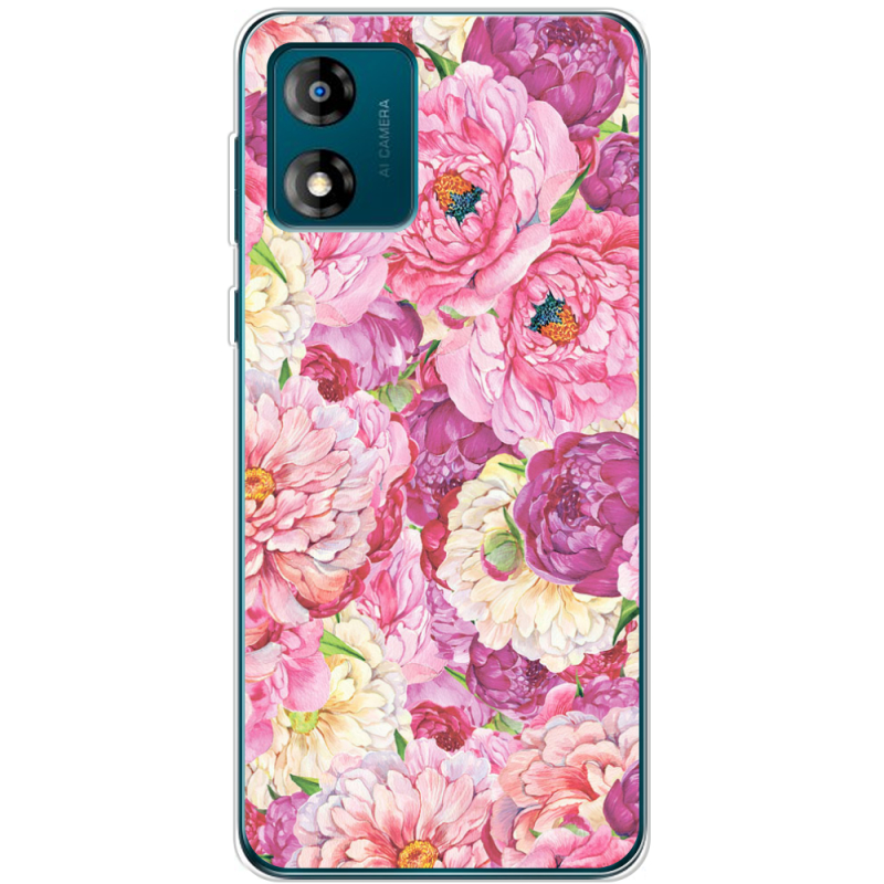 Чехол BoxFace Motorola E13 Pink Peonies