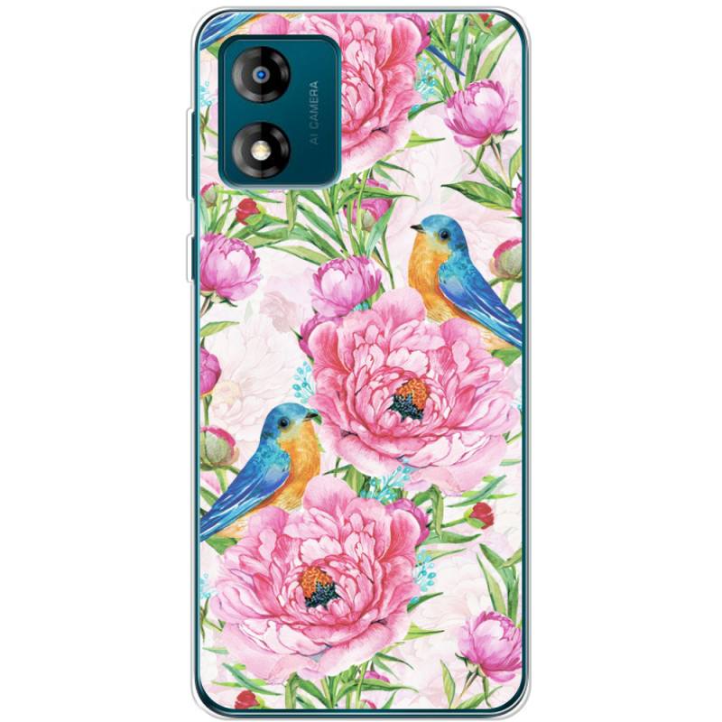 Чехол BoxFace Motorola E13 Birds and Flowers