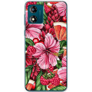 Чехол BoxFace Motorola E13 Tropical Flowers