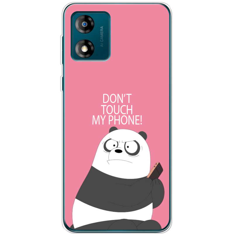 Чехол BoxFace Motorola E13 Dont Touch My Phone Panda