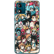 Чехол BoxFace Motorola E13 Anime Stickers