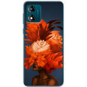 Чехол BoxFace Motorola E13 Exquisite Orange Flowers