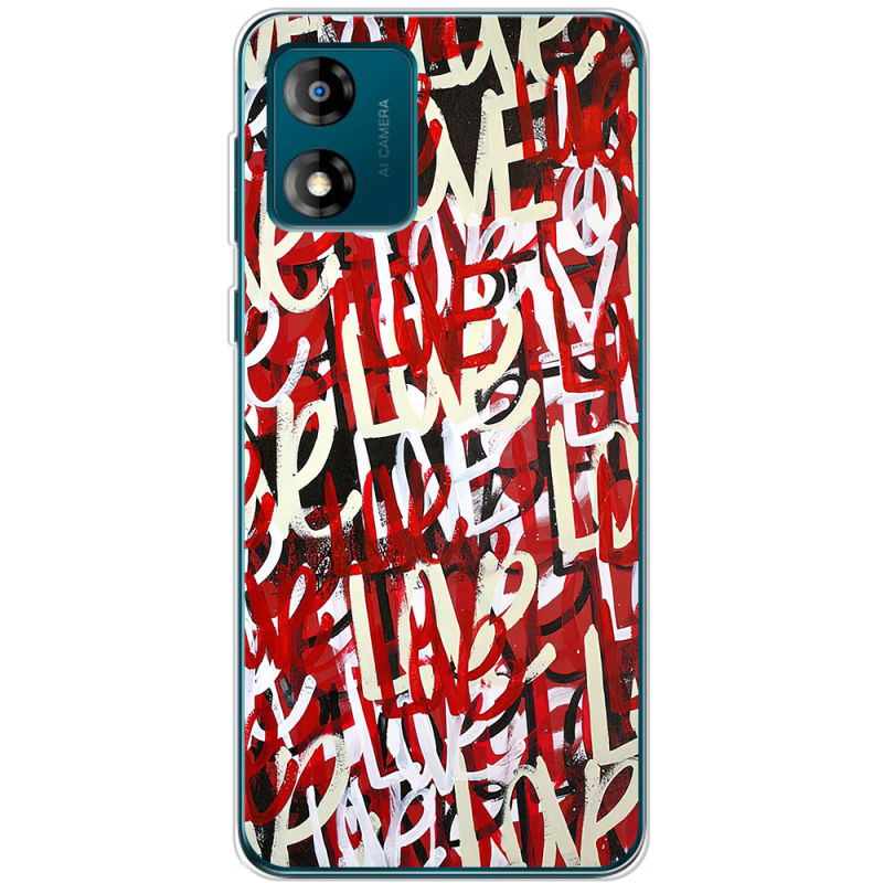 Чехол BoxFace Motorola E13 Love Graffiti