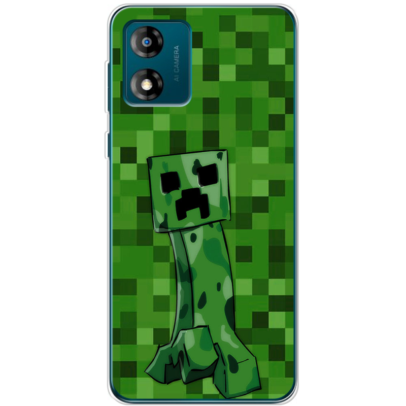 Чехол BoxFace Motorola E13 Minecraft Creeper