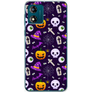 Чехол BoxFace Motorola E13 Halloween Purple Mood