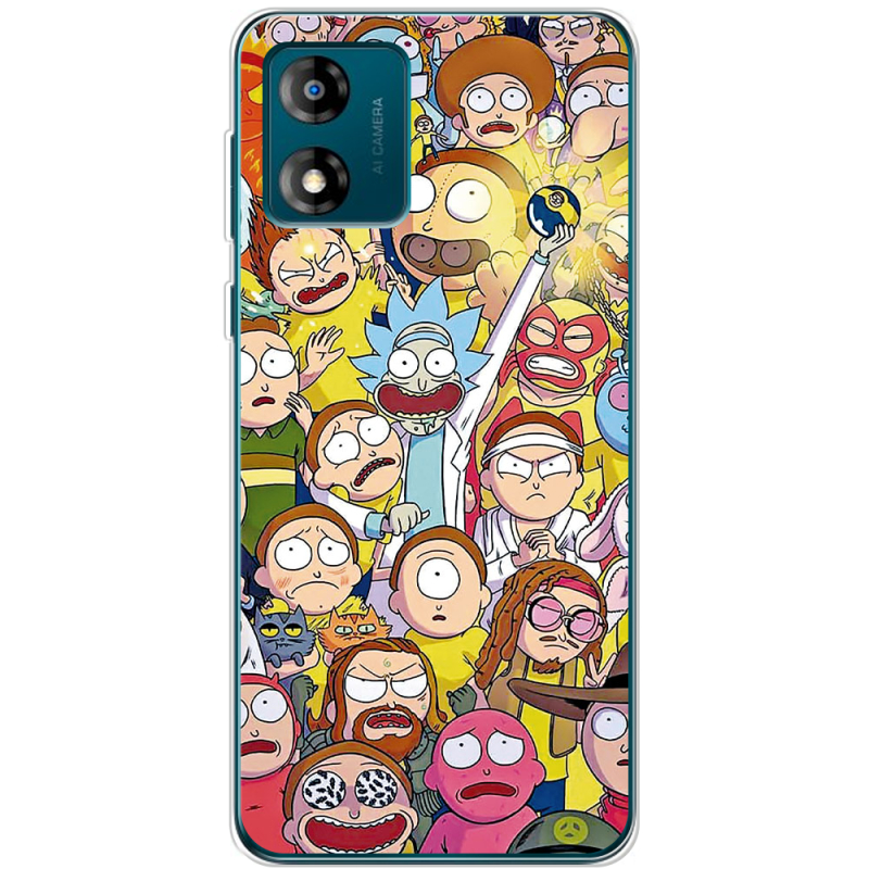 Чехол BoxFace Motorola E13 Rick and Morty