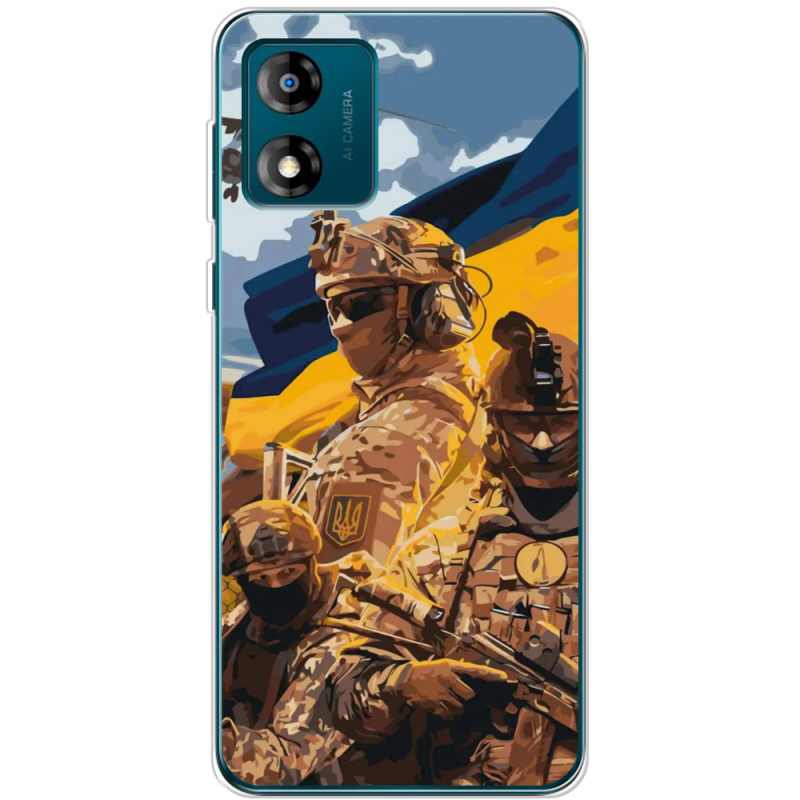 Чехол BoxFace Motorola E13 Воїни ЗСУ