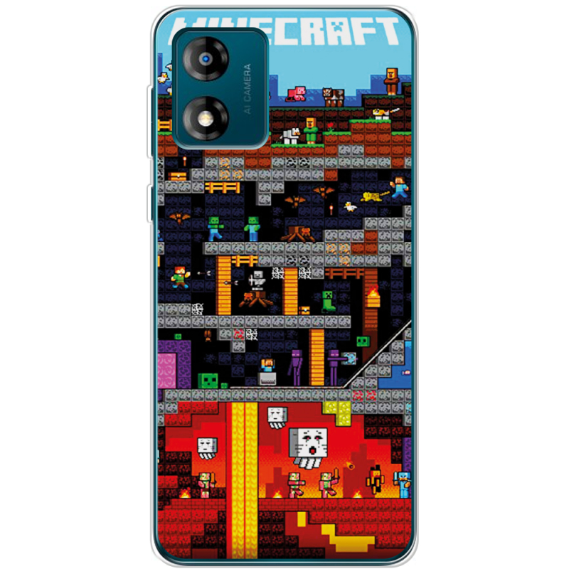 Чехол BoxFace Motorola E13 Minecraft Lode Runner