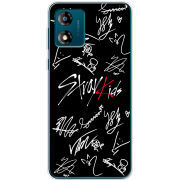 Чехол BoxFace Motorola E13 Stray Kids автограф