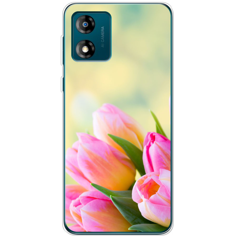 Чехол BoxFace Motorola E13 Bouquet of Tulips