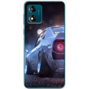 Чехол BoxFace Motorola E13 Silver Car