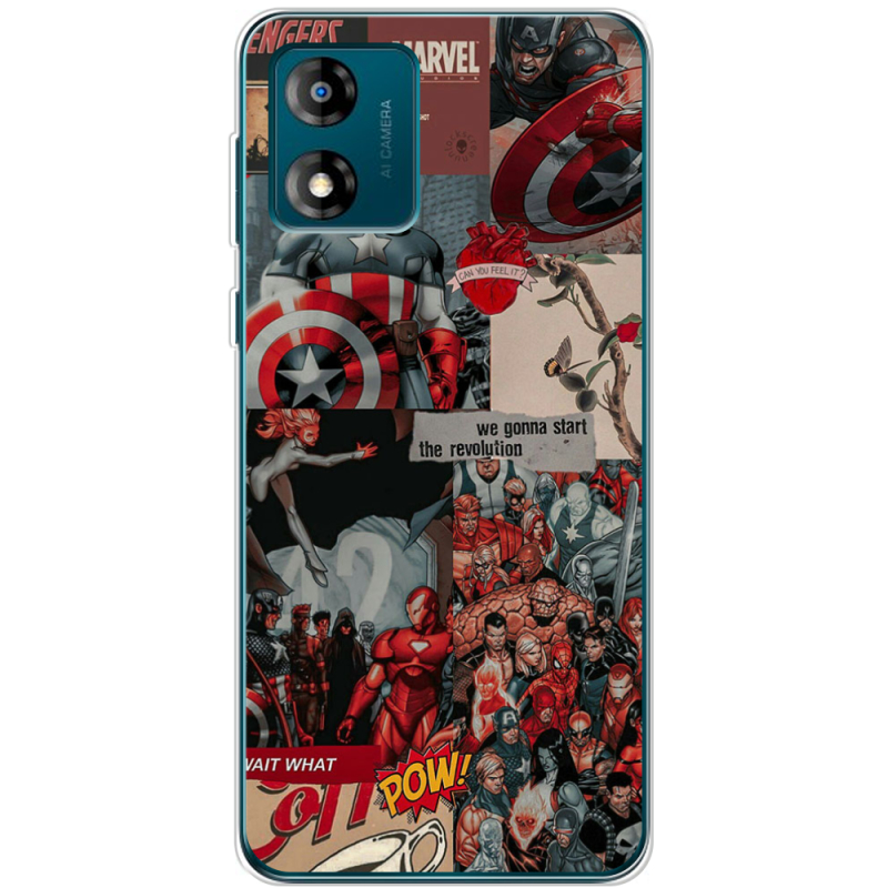 Чехол BoxFace Motorola E13 Marvel Avengers