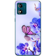 Чехол BoxFace Motorola E13 Orchids and Butterflies