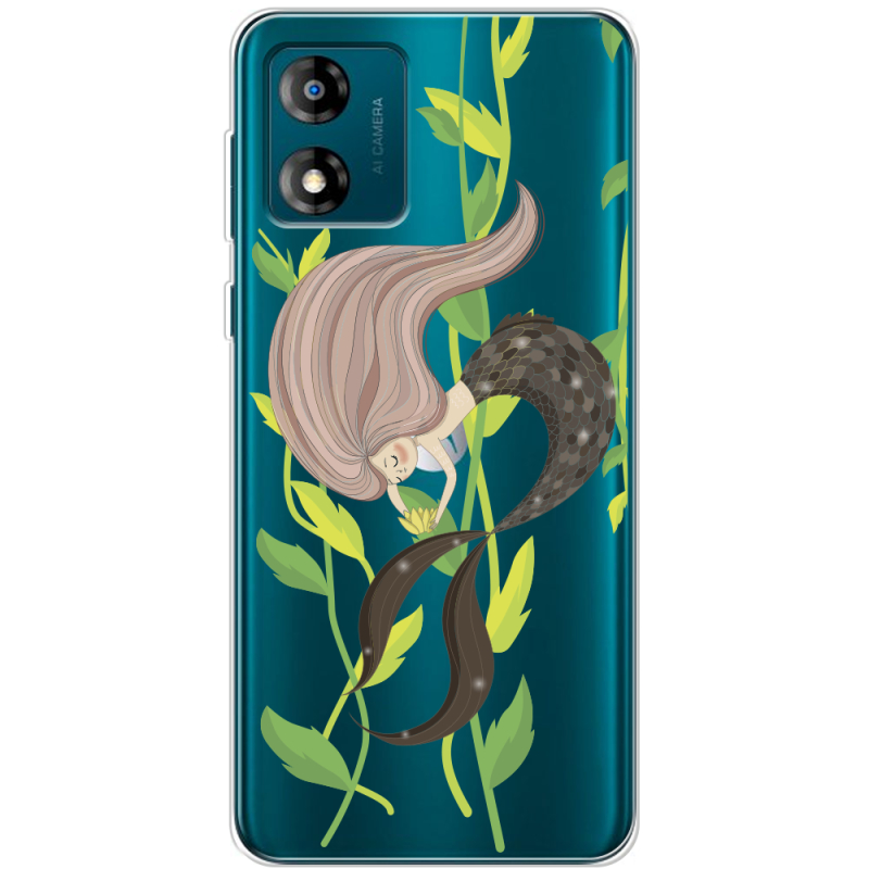 Прозрачный чехол BoxFace Motorola E13 Cute Mermaid