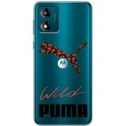 Прозрачный чехол BoxFace Motorola E13 Wild Cat