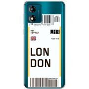 Прозрачный чехол BoxFace Motorola E13 Ticket London