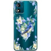 Прозрачный чехол BoxFace Motorola E13 Spring Bird