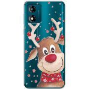 Прозрачный чехол BoxFace Motorola E13 Winter Deer