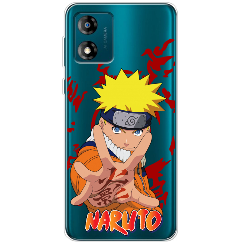 Прозрачный чехол BoxFace Motorola E13 Naruto