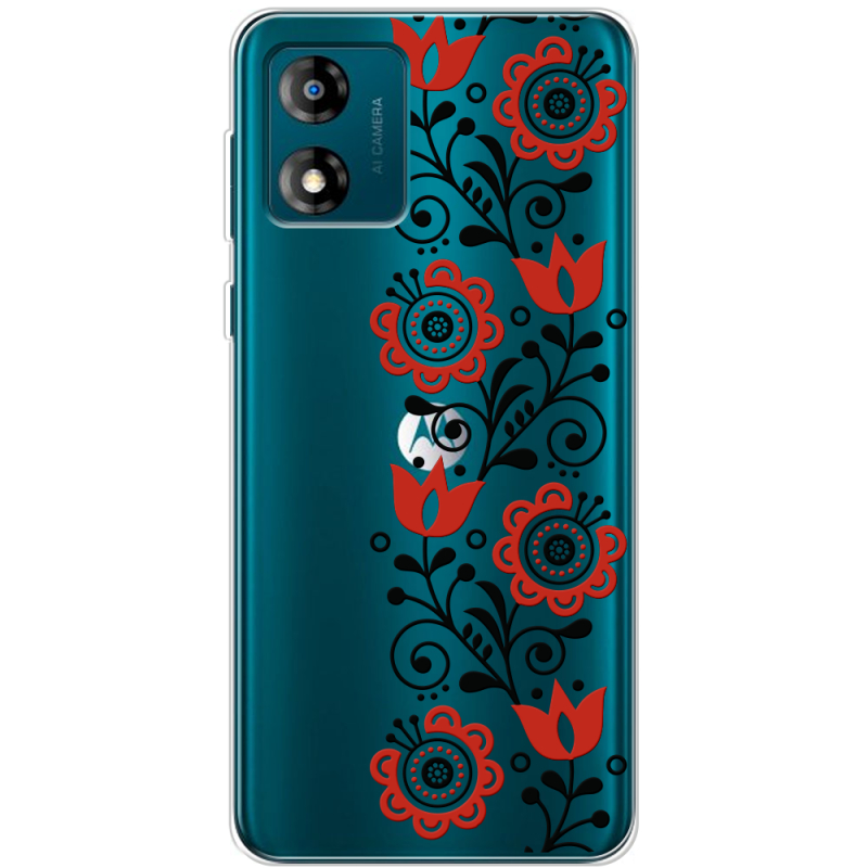 Прозрачный чехол BoxFace Motorola E13 Ethno Ornament