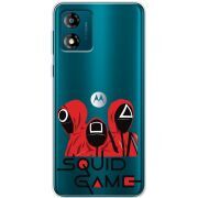 Прозрачный чехол BoxFace Motorola E13 siquid game люди в красном