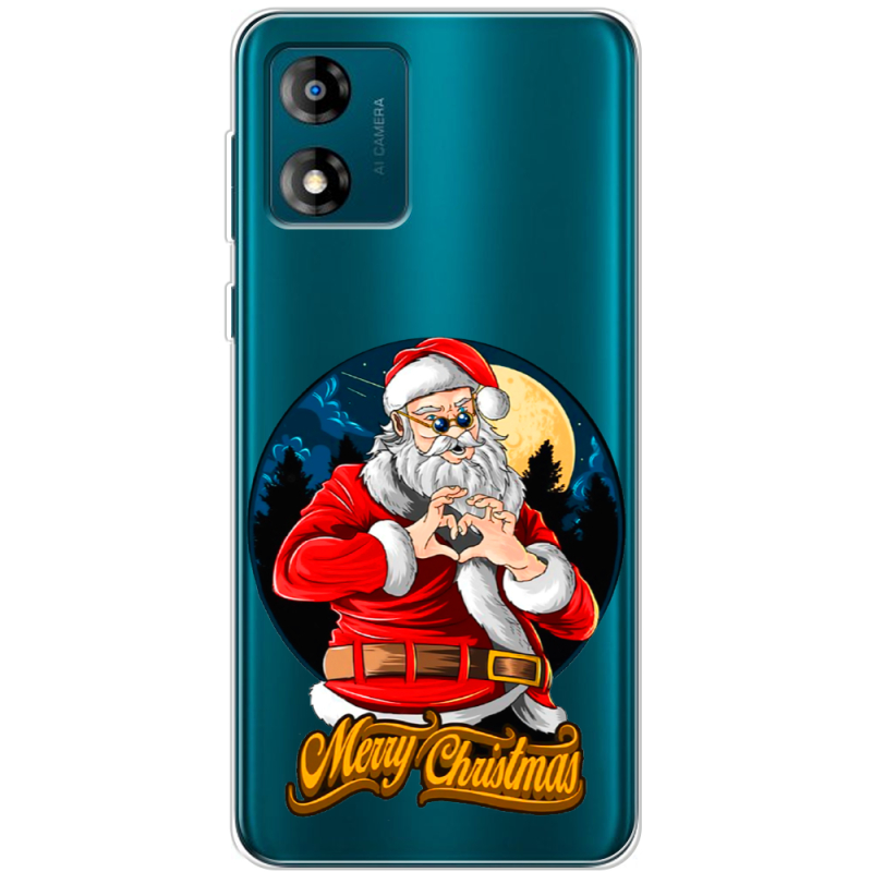 Прозрачный чехол BoxFace Motorola E13 Cool Santa