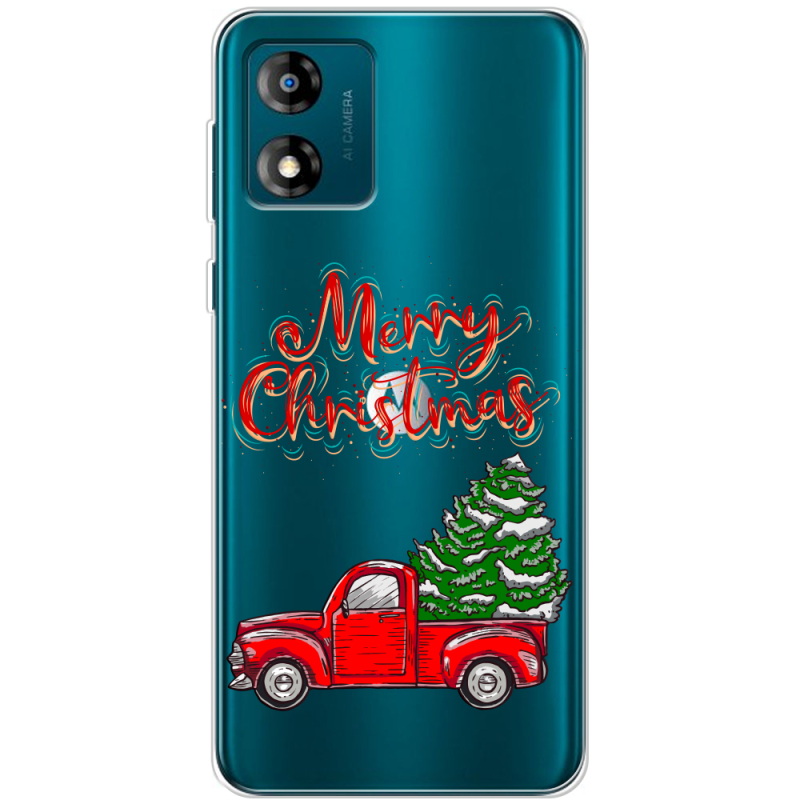 Прозрачный чехол BoxFace Motorola E13 Holiday Car