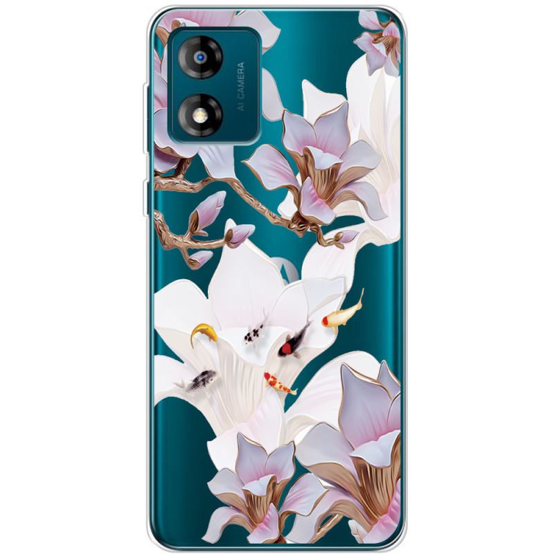 Прозрачный чехол BoxFace Motorola E13 Chinese Magnolia