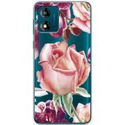 Прозрачный чехол BoxFace Motorola E13 Rose