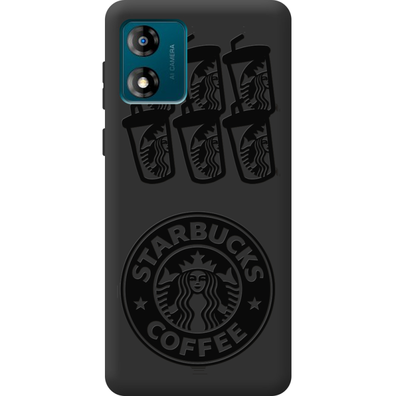 Черный чехол BoxFace Motorola E13 Black Coffee