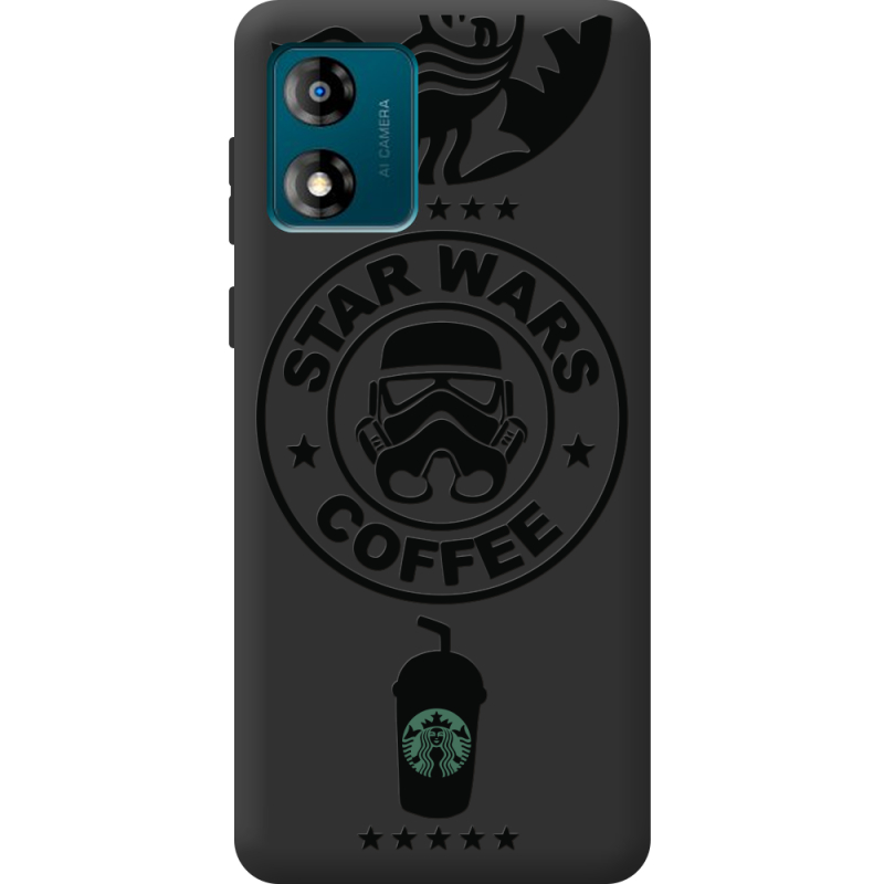 Черный чехол BoxFace Motorola E13 Dark Coffee