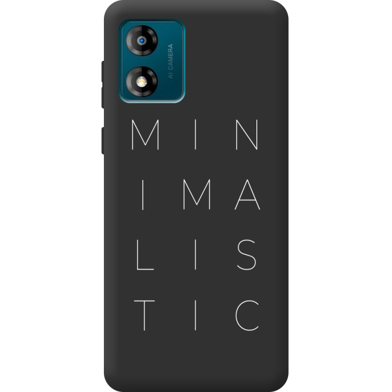 Черный чехол BoxFace Motorola E13 Minimalistic